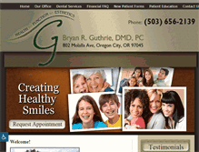 Tablet Screenshot of guthriedmd.com